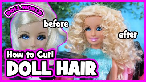 curl barbie doll hair|barbie hair hacks.